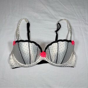 Victoria's Secret Black & White Bra 36C